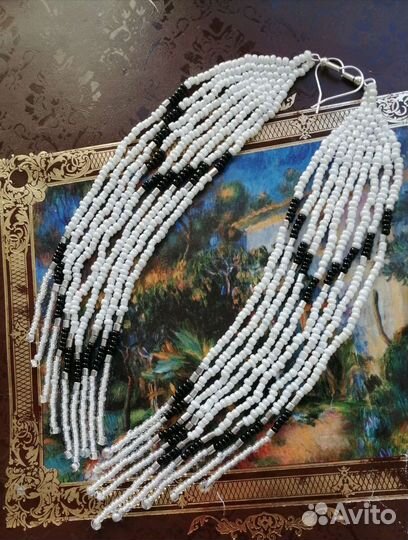 Серьги из бисера ручной работы