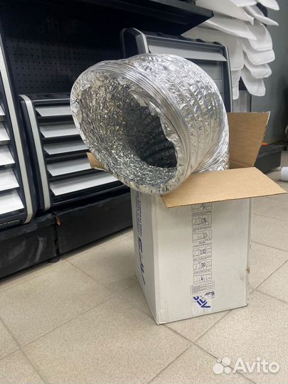 Воздуховод гибкий изолированный и неизолированный