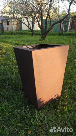 Вазон из картен стали