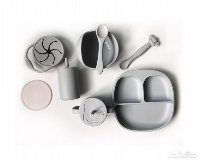 Набор силиконовой посуды для детей