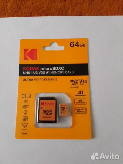 Micro сд карта Kodak 64 Гб