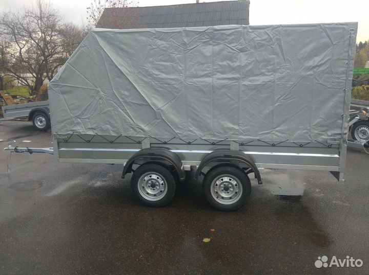Прицеп двухосный легковой 3,5*1,56*1,5 Цинк тент