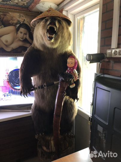 Искусственное чучело мишки