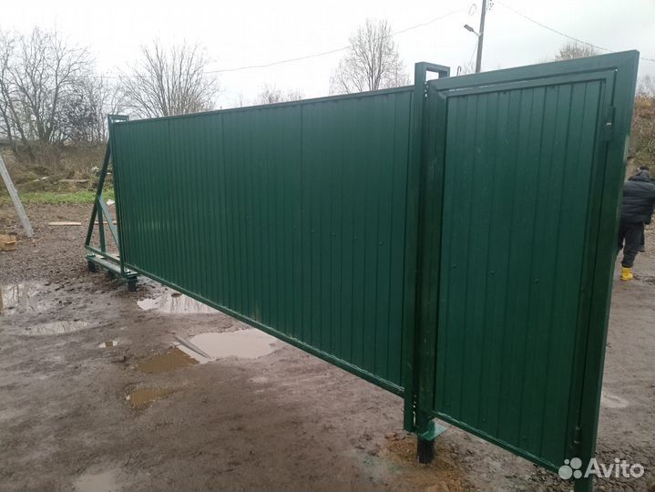 Откатные ворота 4500х1900мм i-7989