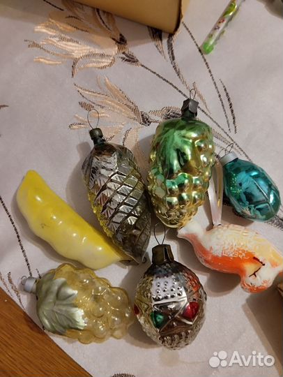 Елочные игрушки СССР винтаж