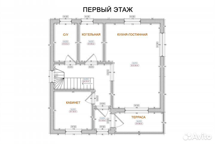 Домокомплект 8х8 каркасный в ипотеку 504-7