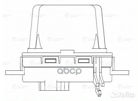 Резистор вентилятора отопителя LFR 1855 luzar