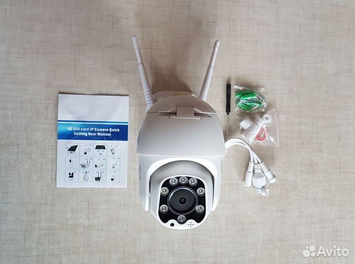 Автономная камера видеонаблюдения 2 мп с SIM-ой 4G