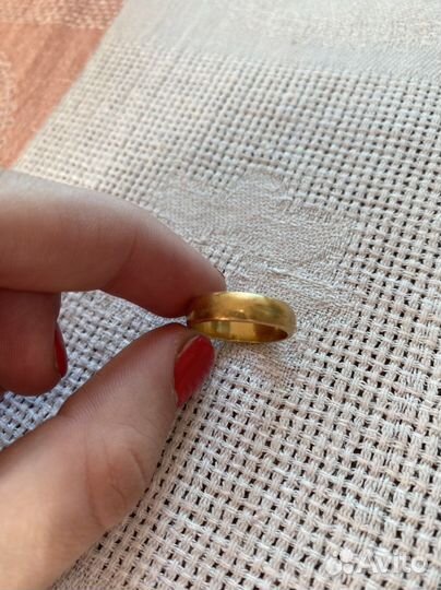 Кольцо золотое обручальное 958 проба