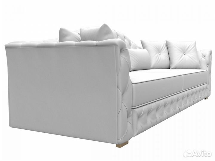 Диван прямой Артис, экокожа, grifon 01 белый