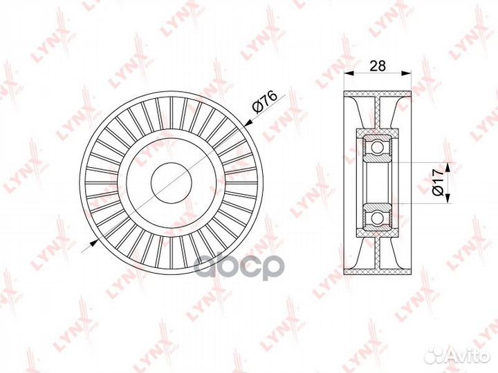 Ролик натяжного механизма приводного ремня PB-5