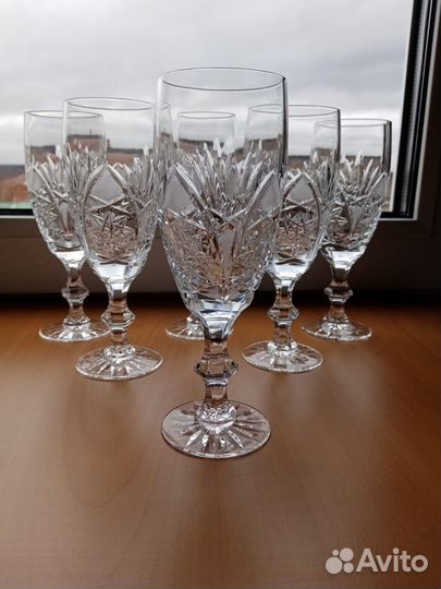 Фужеры хрусталь Богемия Чехословакия