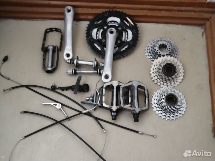 Запчасти к горному велосипеду разные