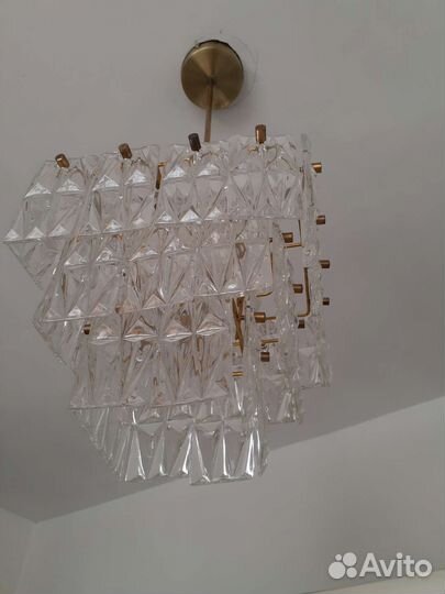 Хрустальная люстра СССР 4х ярусная, высота40см
