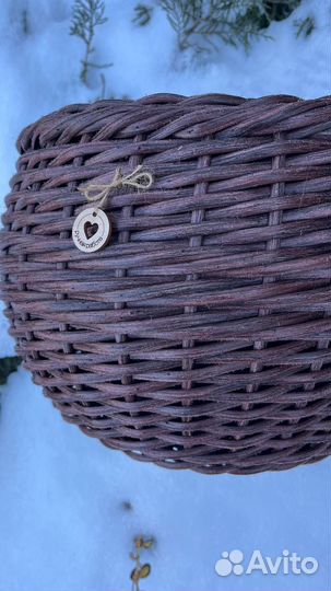 Кашпо из эко ротанга