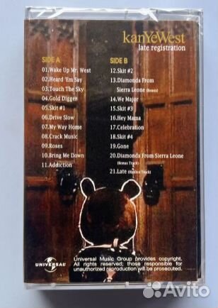 Kanye West Late Registration Cassette новый
