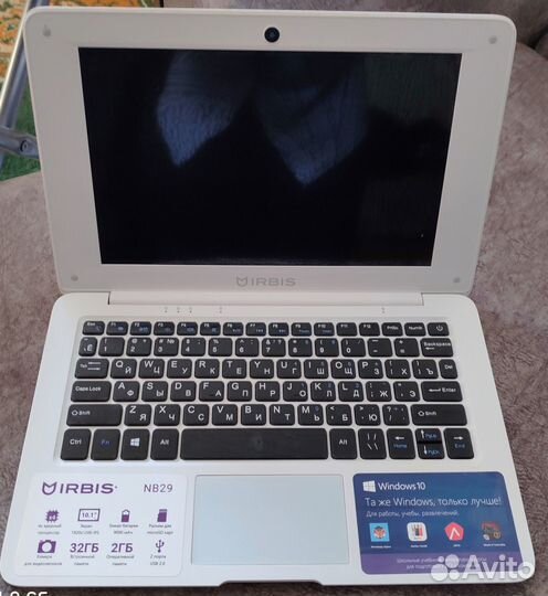 Нетбук Irbis NB29 белый 10.1