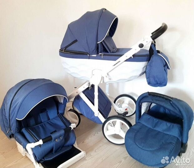 Коляска Adamex Chantal 3в1