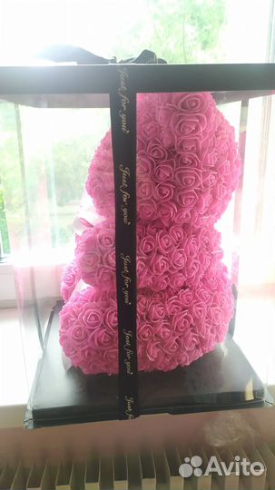 Мишка из роз 40 см