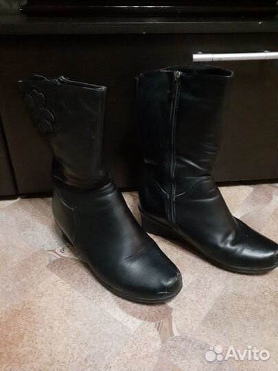 Сапоги женские зимние искусственные