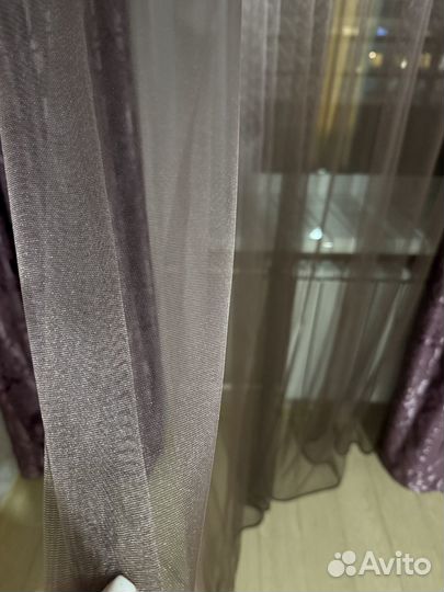 Комплект штор и покрывало на кровать