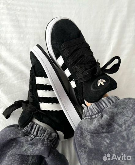 Adidas Campus 00s Black/White кроссовки женские