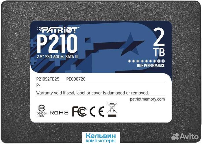 Patriot 2TB P210 P210S2TB25 SATA 2.5