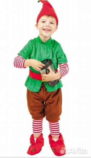 Новогодний костюм гномик аренда