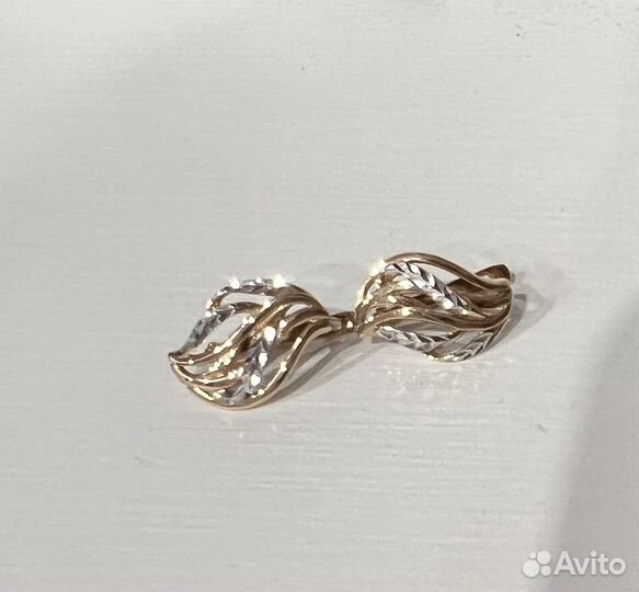Золотые серьги 585 пробы