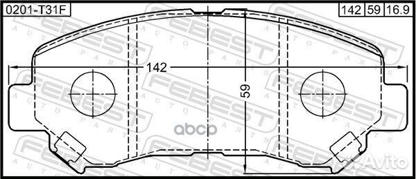 Колодки тормозные дисковые 0201-T31F 0201-T31F