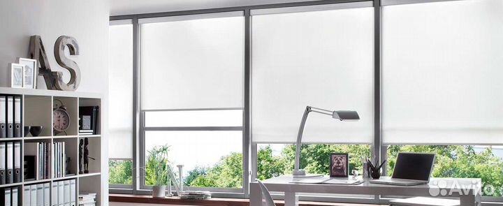 Кассетные шторы с электроприводом