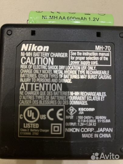 Nikon зарядное устройство mh-70