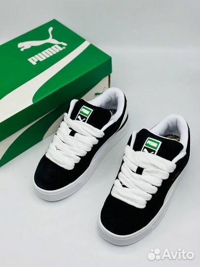 Кеды puma suede xl черные