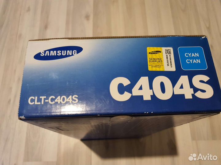 Новый картридж Samsung C404S голубой