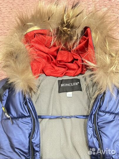 Детский зимний комбинезон на мальчика Moncler 24м