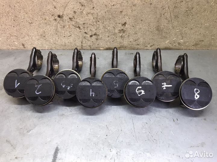 Поршни с шатунами BMW 7 серия Е65 2001г., 4.4L N62