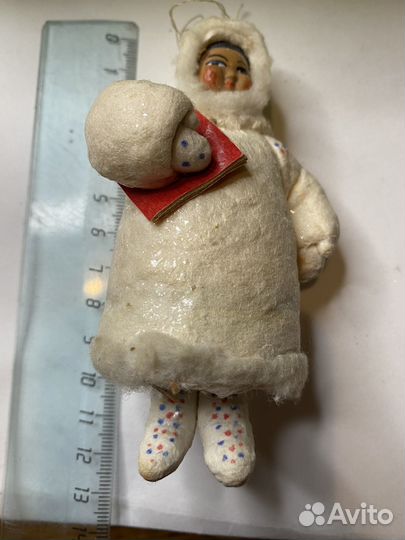 Елочные игрушки папье маше Девочка