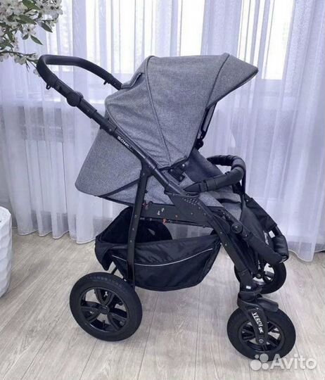 Коляска 3 в 1verdi sonik plus эко кожа + текстиль