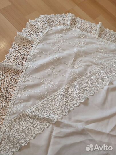 Пелёнки/уголок ажурные на выписку, крещение