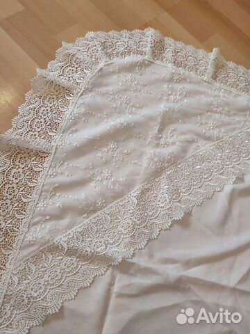 Пелёнки/уголок ажурные на выписку, крещение