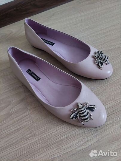 Балетки кожаные мягкие 38р