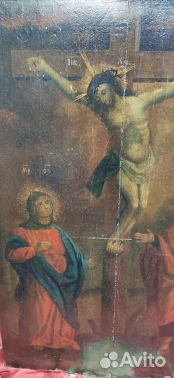 Икона Распятие Христово с Пресвятой Богородицей и