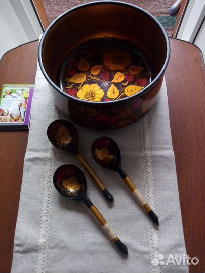 Часы б,у, чаша -дерево-хохлома и др