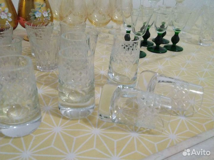 Фужеры и рюмки хрусталь ссср.Город Калинин