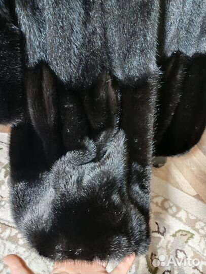 Норковая шуба б/у не много 48 50 размер