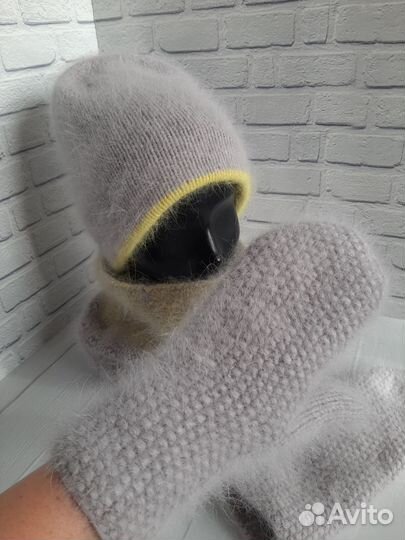 Шапка бини двойная