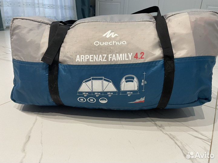 Палатка Quechua arpenaz family 4.2 декатлон