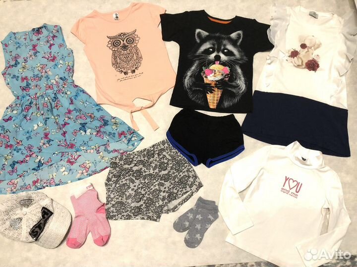 Детские вещи пакетом для девочки 110 116