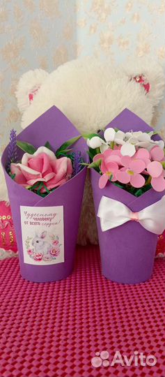 Букет цветов из мыла