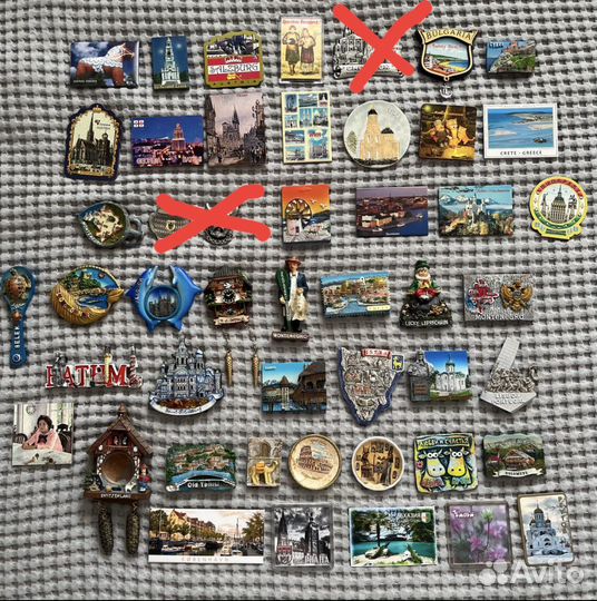 Магниты на холодильник из разных стран